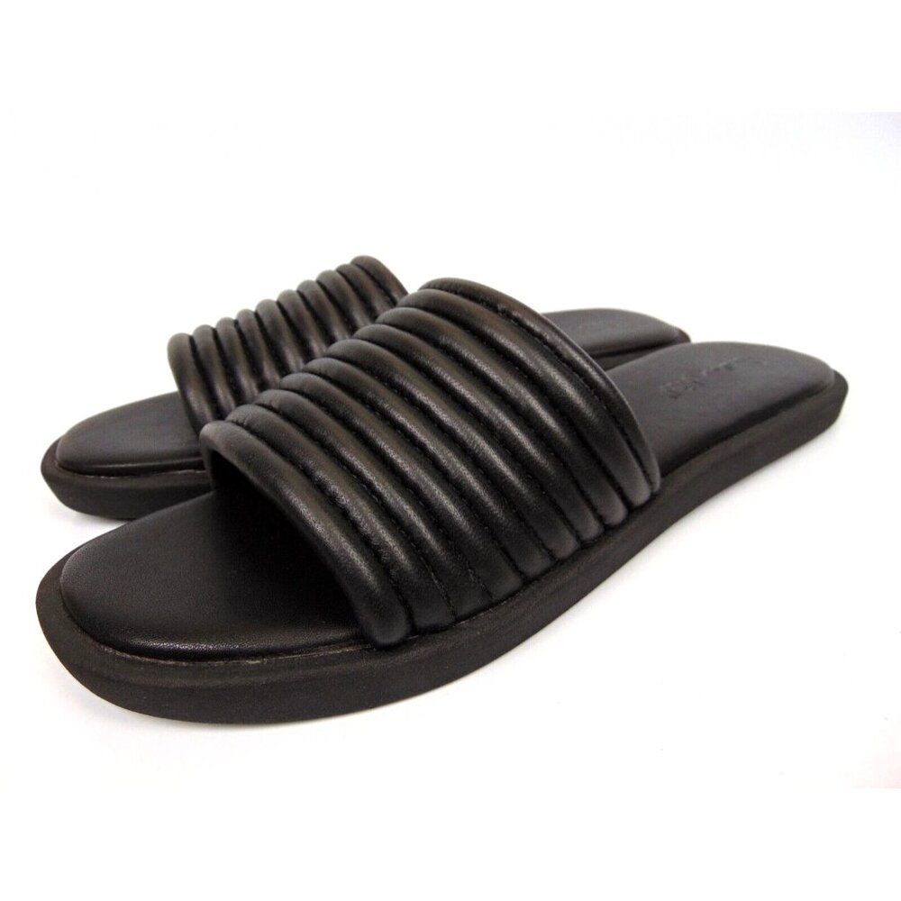 NWB Splendid Petunia Flat Slides Sandals Black Size 10